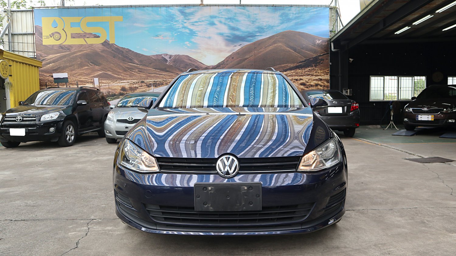 VW 福斯 ／ Golf ／ 2014年 ／ 2014年 VW Golf  藍色 福斯中古車 ／ 九肇匯元汽車 (台南)