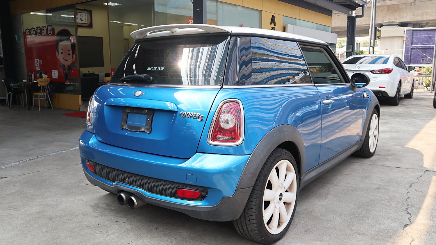 Mini 迷你 ／ Cooper S ／ 2007年 ／ 2007年Mini Cooper S 藍白色 迷你中古車 ／ 九州欣旺汽車 (台南)