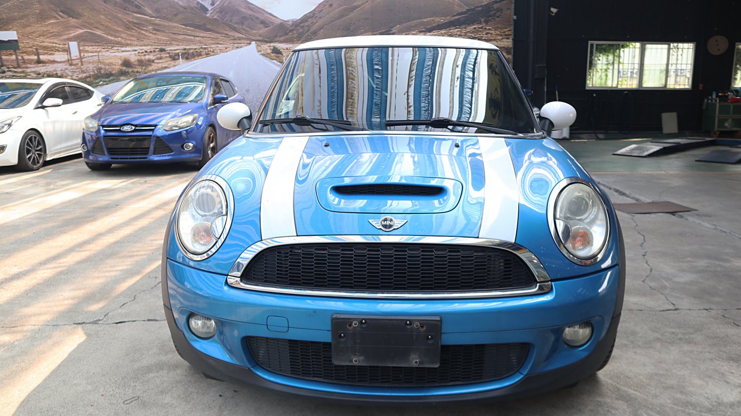 Mini 迷你 ／ Cooper S ／ 2007年 ／ 2007年Mini Cooper S 藍白色 迷你中古車 ／ 九肇匯元汽車 (台南)