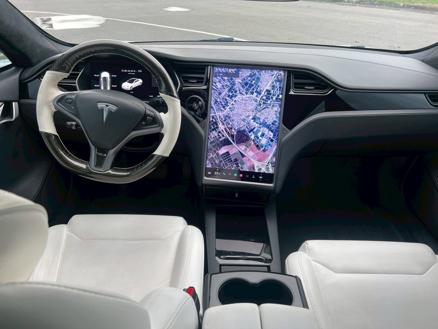 Tesla 特斯拉 ／ Model S ／ 2019年 ／ 2019年 Tesla Model S 白色 特斯拉中古車 ／ MG車庫(台南)